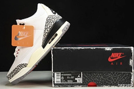 Hyperoad Reimagined Jordan 3 Air Cement White 1022